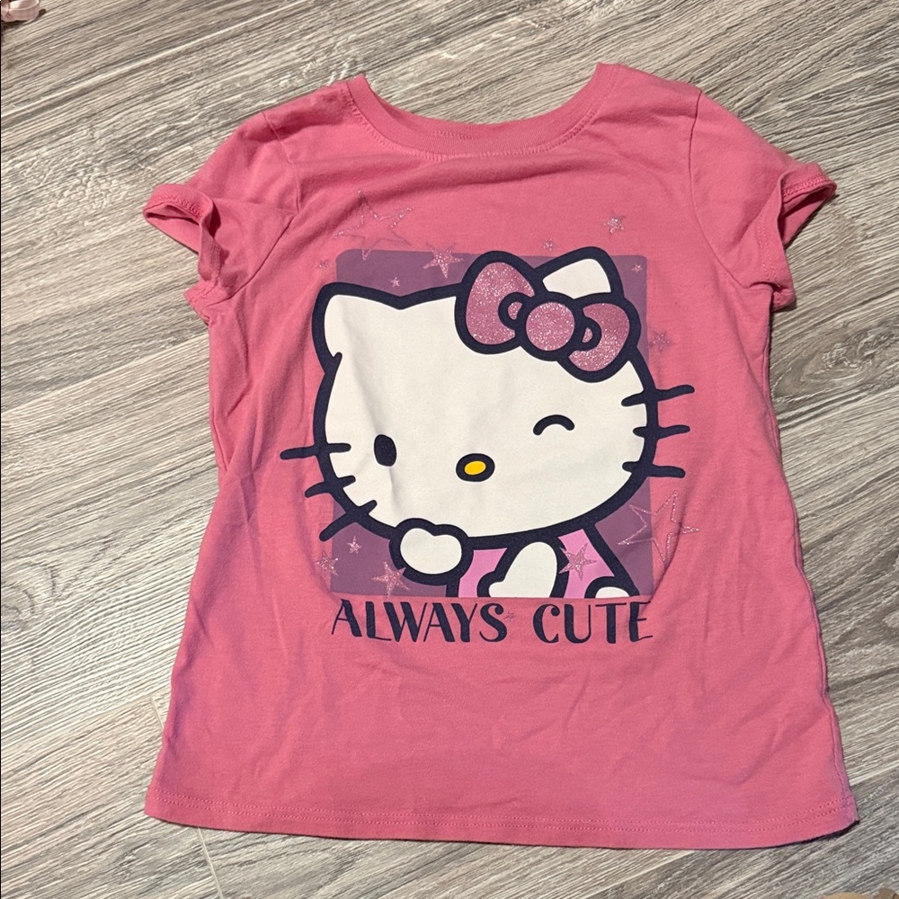 Hello Kitty Kids Tee in Pink with Graphic